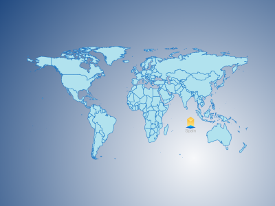 世界地图嵌套饼图